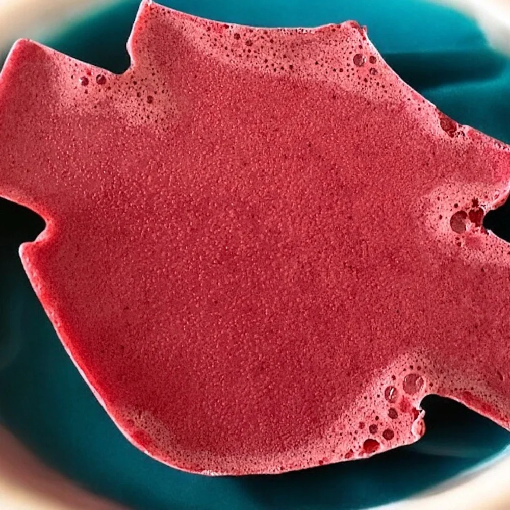 Pink hibiscus soap 5x3in 5oz HANDMADE Shea butter Harley Davidson